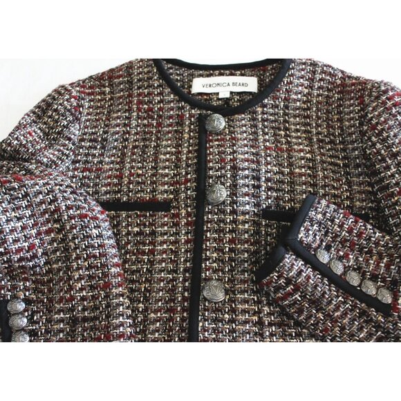 Veronica Beard Watkins Dickey Jacket , Tweed Jacket, Grey Multi - Picture 11 of 12